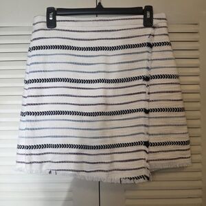 LOFT Striped Skirt - White, Black, Blue, Purple